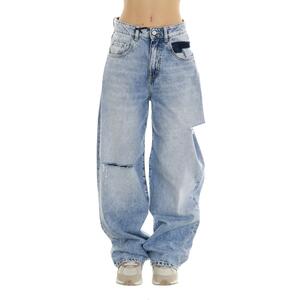 JEANS POPPY ICON DENIM AZZURRO